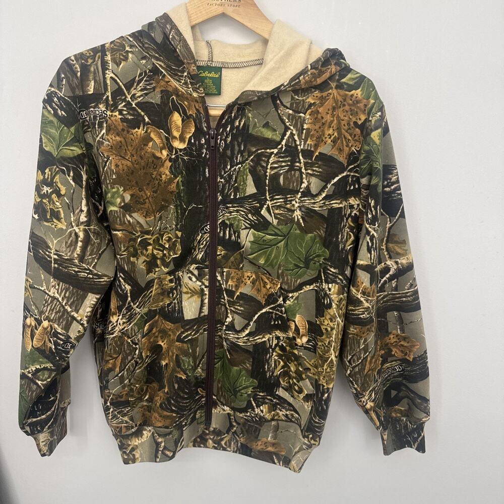Cabela’s Hoodie Men’s Large Seclusion 3D Camouflage- Zippered
